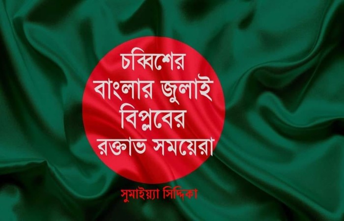 চব্বিশের বাংলার জুলাই বিপ্লবের রক্তাভ সময়েরা: সুমাইয়্যা সিদ্দিকা